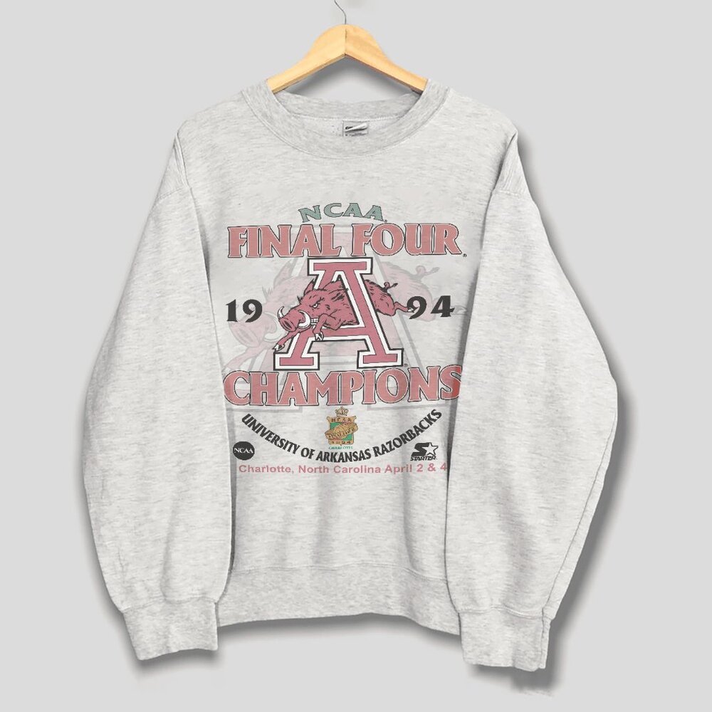 1994s NCCA Champions Arkansas Razorbacks Sweatshirt, University of Arkansas